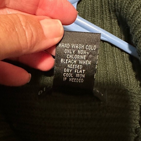 Design History Green Zip Neck Sweater- Women’s Large - Picture 5 of 6